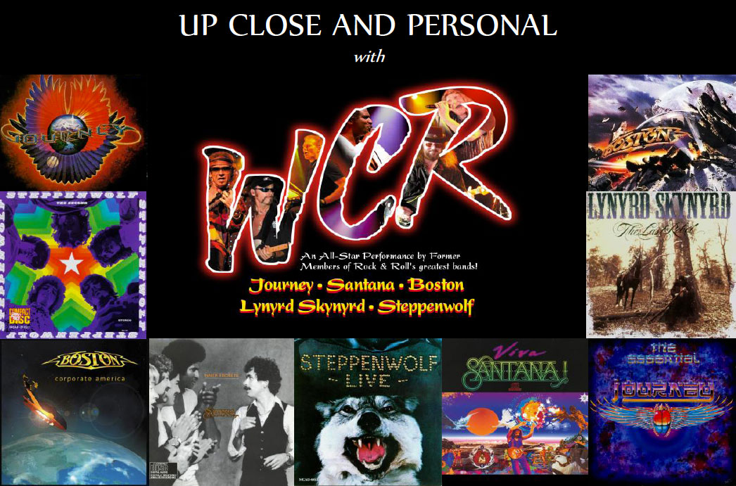 Up Close and Personal with WCR banner with album cover images